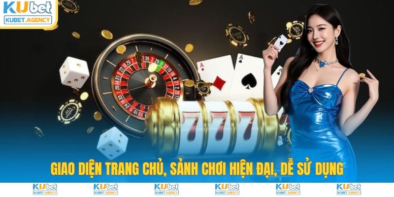 Giao diện trang chủ hiện đại dễ sử dụng